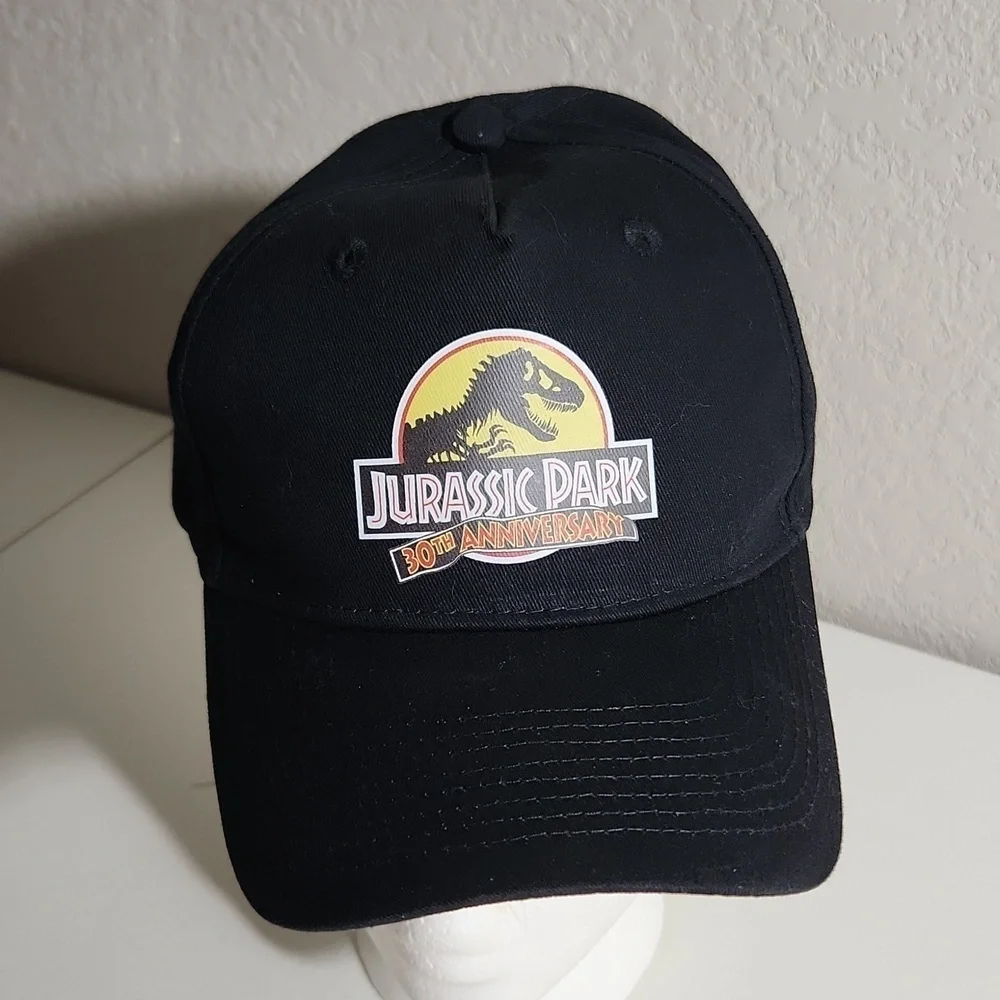 Universal Hat Jurassic Park 30th Anniversary black baseball hat